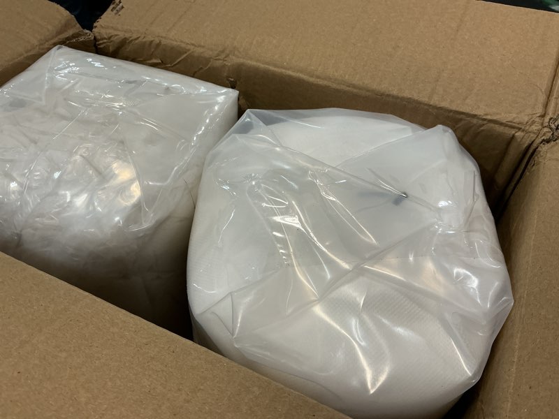 Condition photo showing New/Like New for aaaaacessories outdoor seat cushions for chairs, fade-resistant, waterproof patio furniture replacement cushions, 23.5" x 25.5" x 5" + 23.5" x 19", dark gray dark gray 23.5"x25.5"x5" / 23.5"x19"