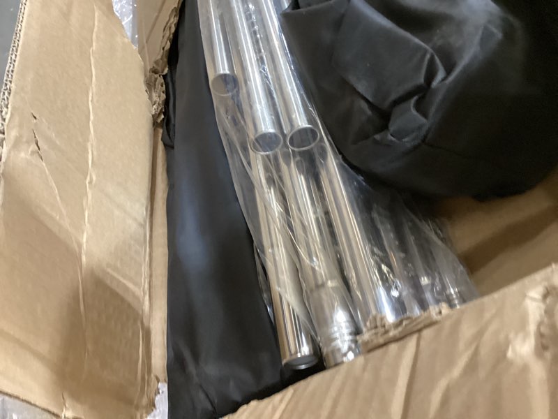 Condition photo showing As Is for 2 Person Sauna, Extra Large Sauna, Portable Steam Sauna Tent with 2 Steamers, 2 Folding Chair, 71”x 49”x 36”, Black