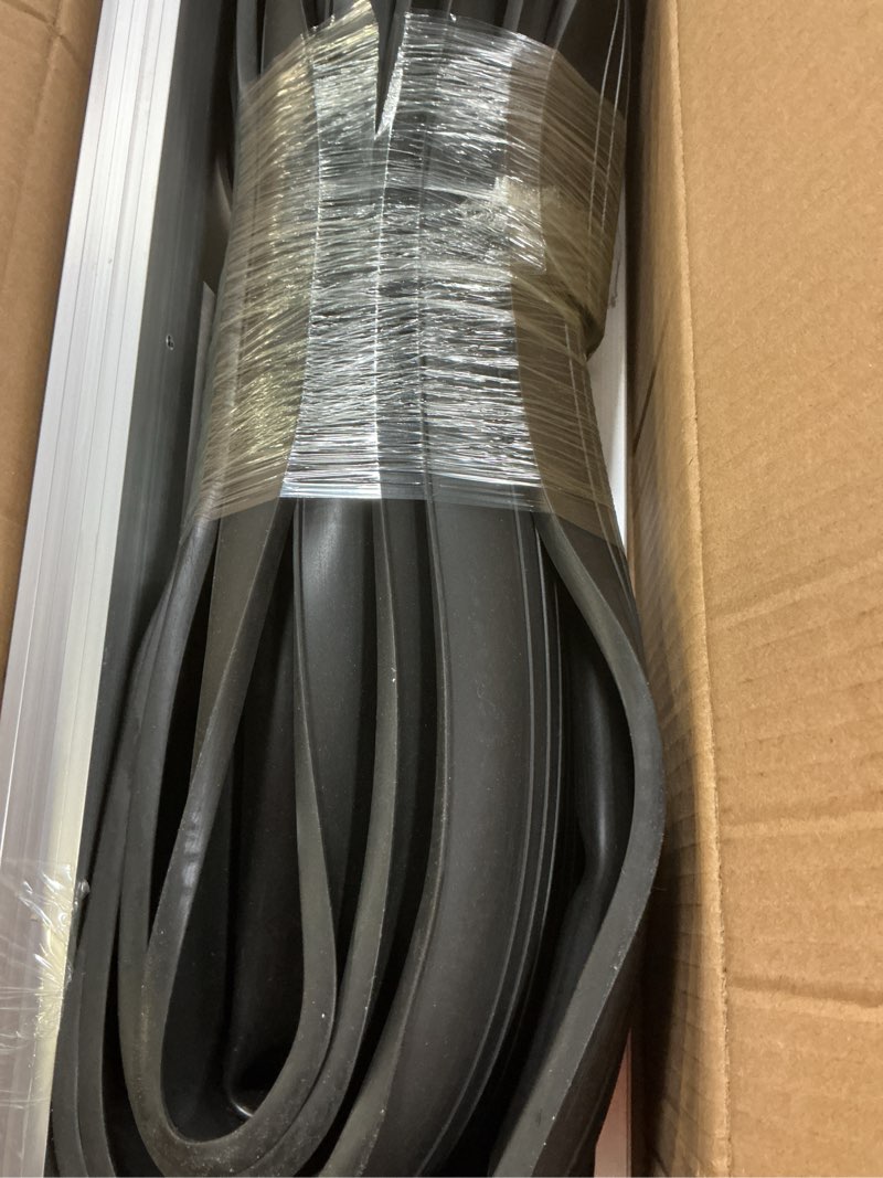 Condition photo showing Good Condition for garage door seals bottom rubber - jobon 16.5 ft heavy-duty garage door weather stripping bottom seal with pre-drilled aluminum track retainer kit, easy installation for home & commercial 16.5 feet with track