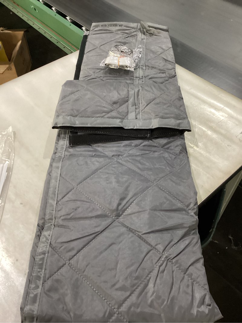 Condition photo showing New/Like New for Magnetic Thermal Insulated Door Curtain, Upgraded Oxford Cloth Filled with Thicken Cotton, Door Insulation for Winter Cover,Grey Fit for Door Size 37" x 80", Doorway Curtains Size 39" x 82" Fits Doors Size 37" x 80" Gray
