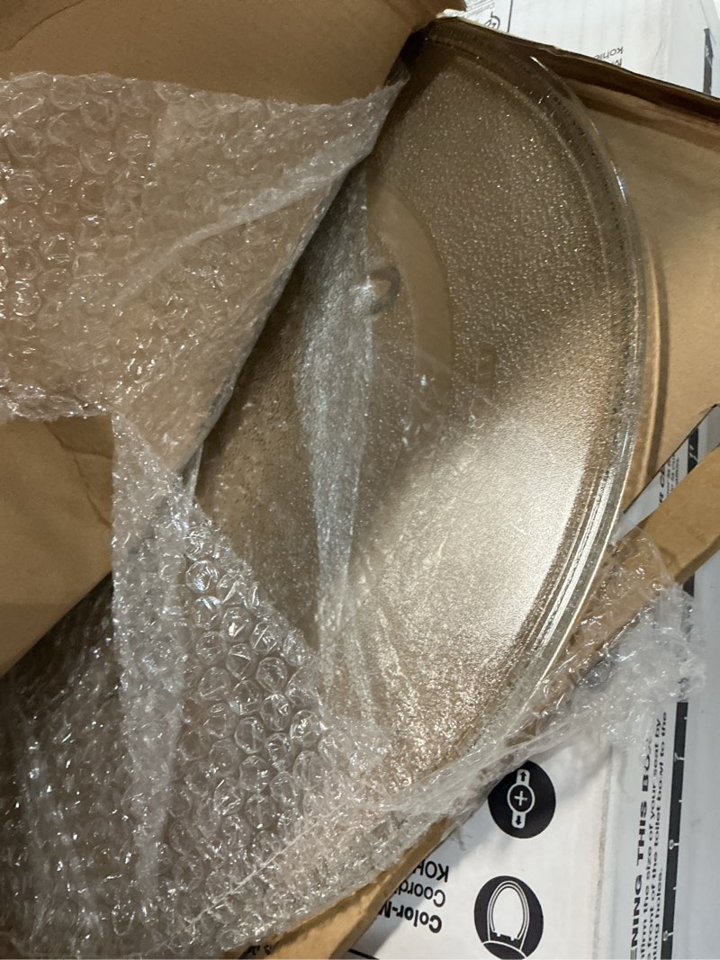 Condition photo showing Good Condition for impresa replacement microwave glass turntable plate - compatible with panasonic, kenmore & sears models - 16.5-inch diameter - microwave carousel turntable