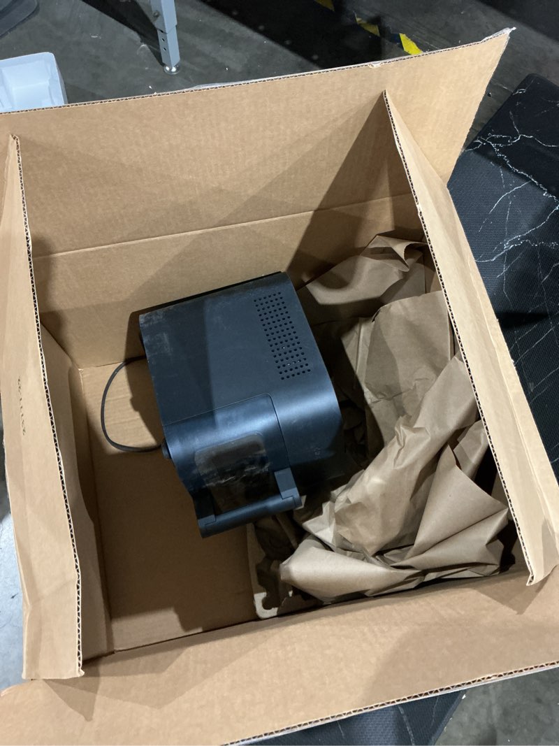 Condition photo showing As Is for chefman crispinator air fryer 6-in-1 with 8 qt capacity, 450°f max temp with turbofry pro technology for fast and even results, viewing window, nonstick ceramic basket 8 quart midnight