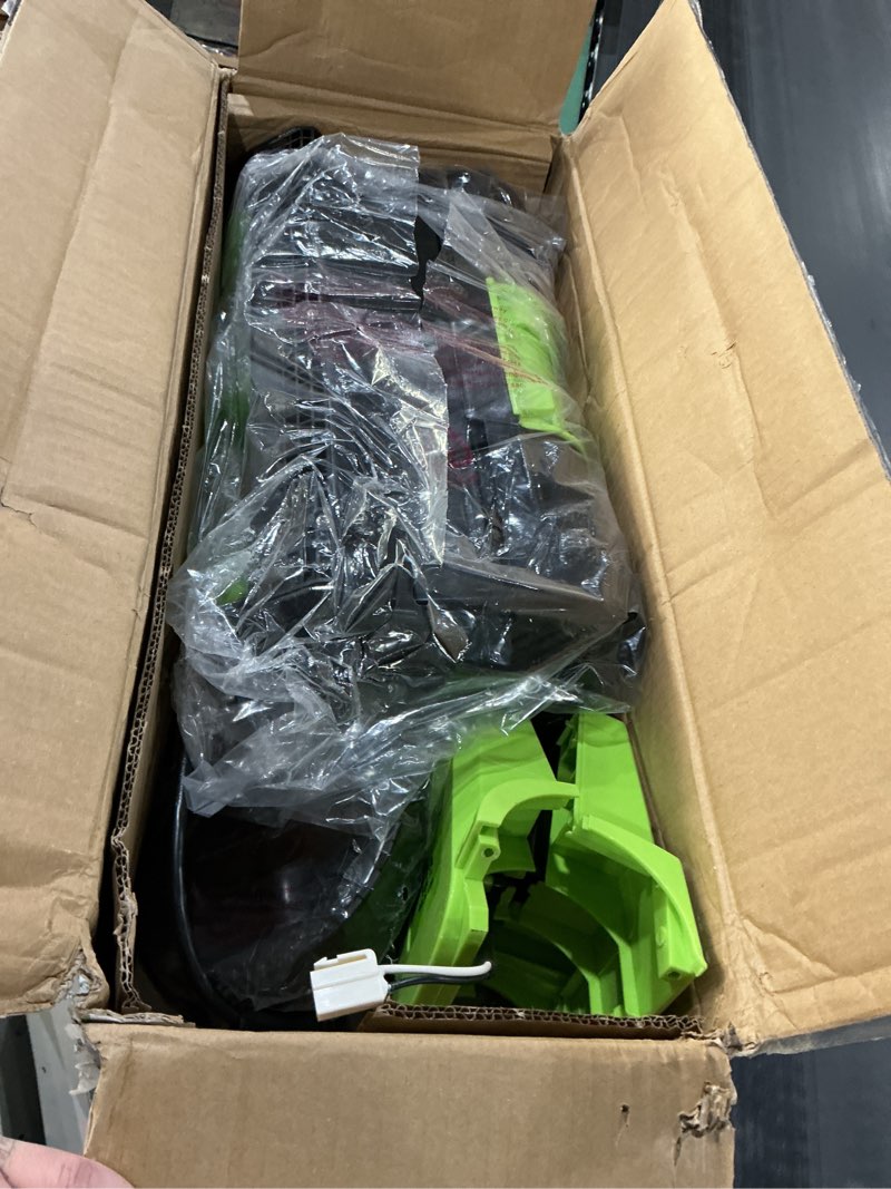 Condition photo showing As Is for Earthwise 16  Wide Snow Shovel  Corded Electric Snow Thrower Shovel - 430 LBS/Minute  SN70016