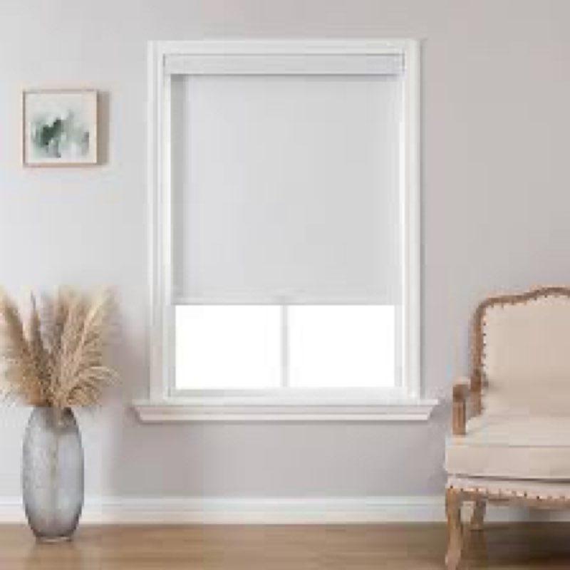 Joydeco 100% Blackout Roller Shades Cordless Blinds for Windows, Free-Stop Shades, UV Protection, Na