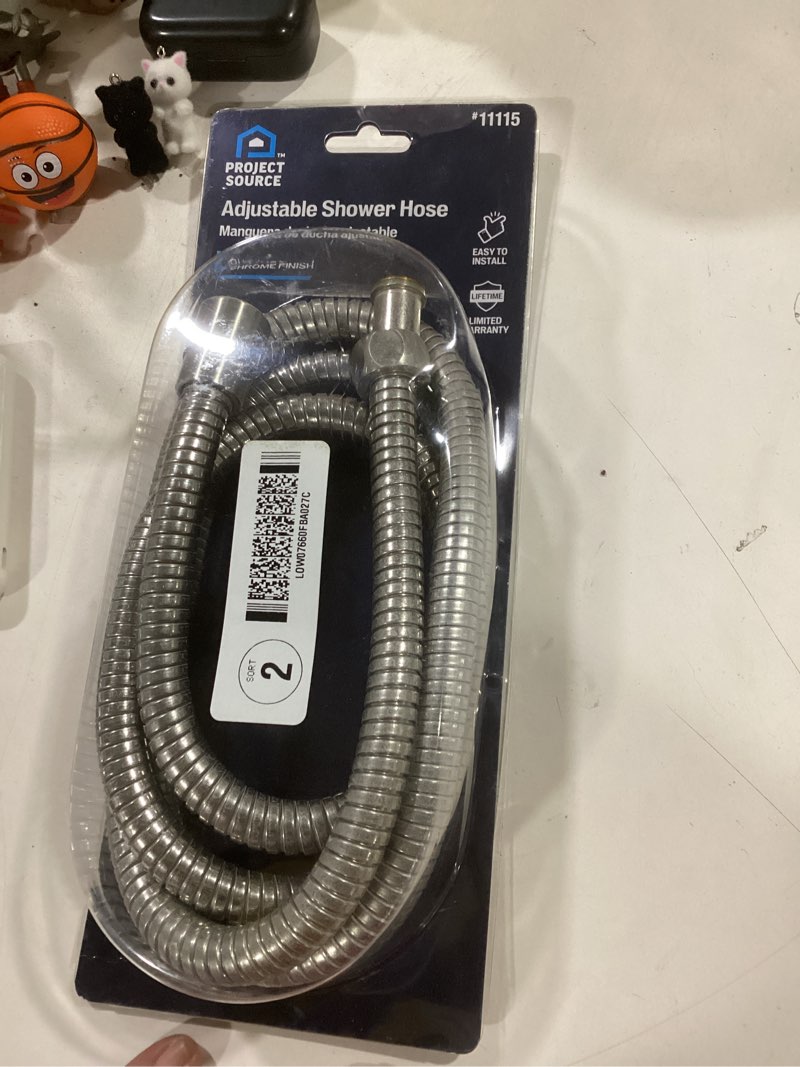 Condition photo showing As Is for  Project Source Chrome 84-in Universal Shower Hose 0.5-in -ID