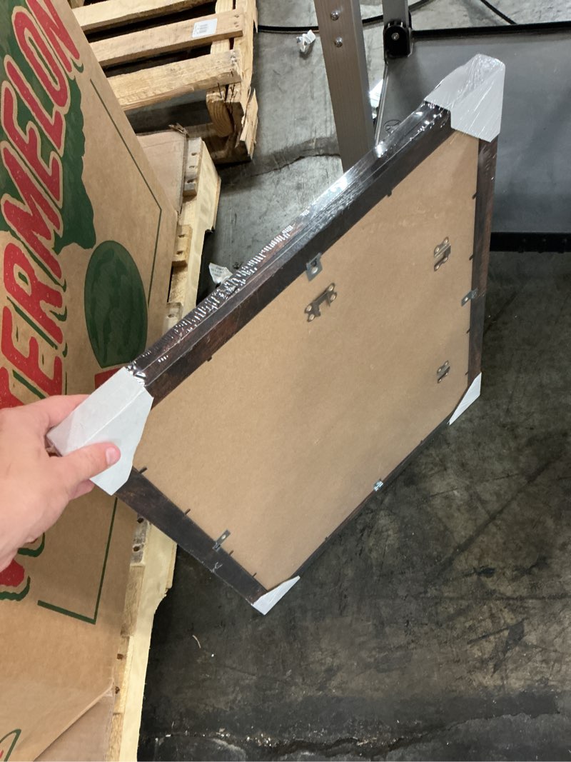 Condition photo showing New/Like New for meframe 2pack 11x14 wooden picture frame, matted to 8x10 wall photo frame, brown