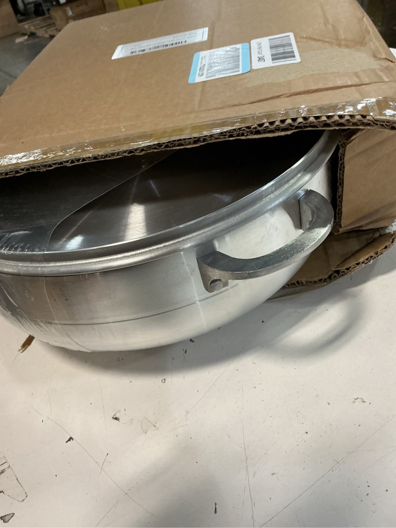 Condition photo showing Good Condition for Delarlo Tri-Ply Stainless Steel Hot Pot 14 inch Everyday pan With lid, Everything Pan, Durable Deep Saute Pan, 7QT Induction Cooking Pot,Woks & Stir-Fry Pans Oven Safe Stock Pot Stainless Steel 7 Quarts