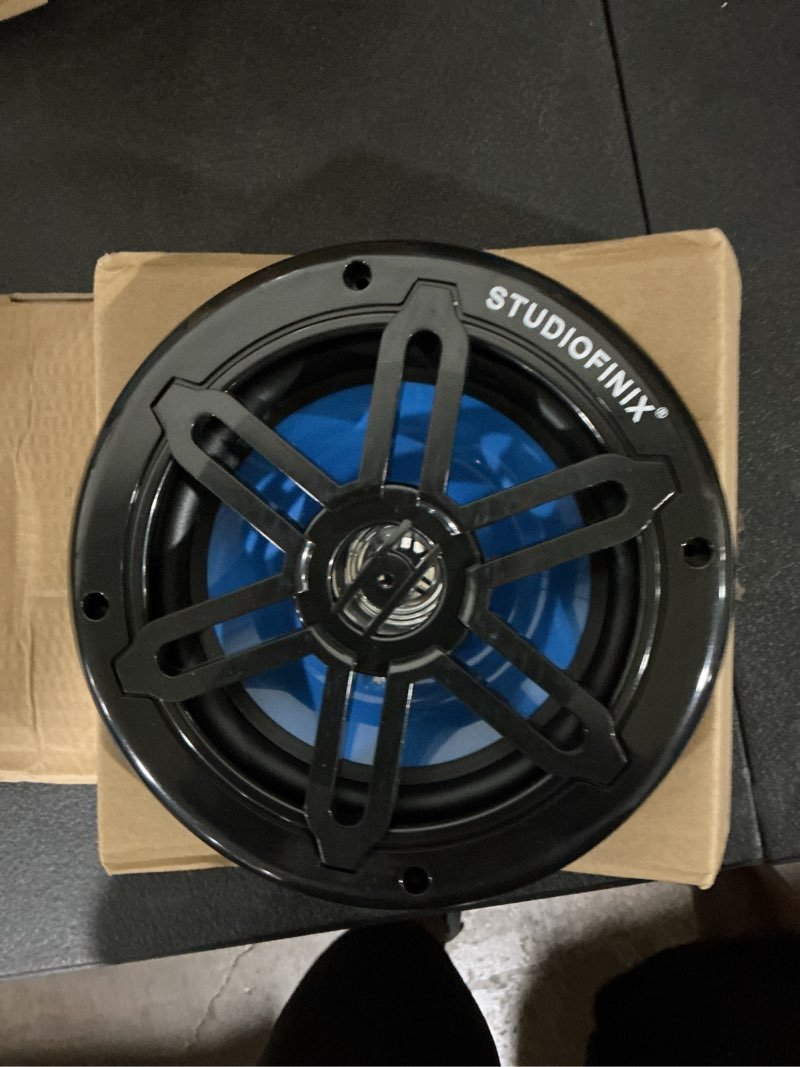 Condition photo showing Good Condition for studiofinix 8inch 900w marine speakers with led lights -2 way weather resistant boat speakers perfect for boats, atvs, utvs ?pair,black?