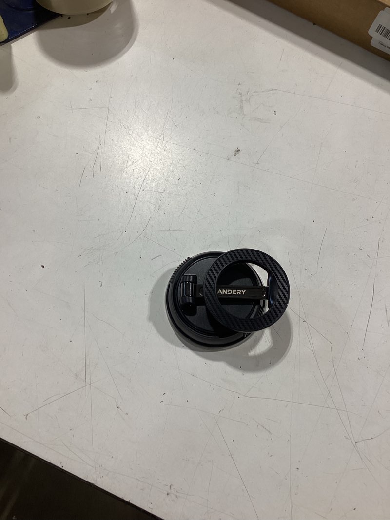 Condition photo showing Good Condition for andery car phone holder for magsafe [78+lbs max suction & 2400gf magnetic] | 360° adjustable car phone mount, phone holders for your car for iphone 17 pro max 16 15 14 13 12 plus air, carbon fiber
