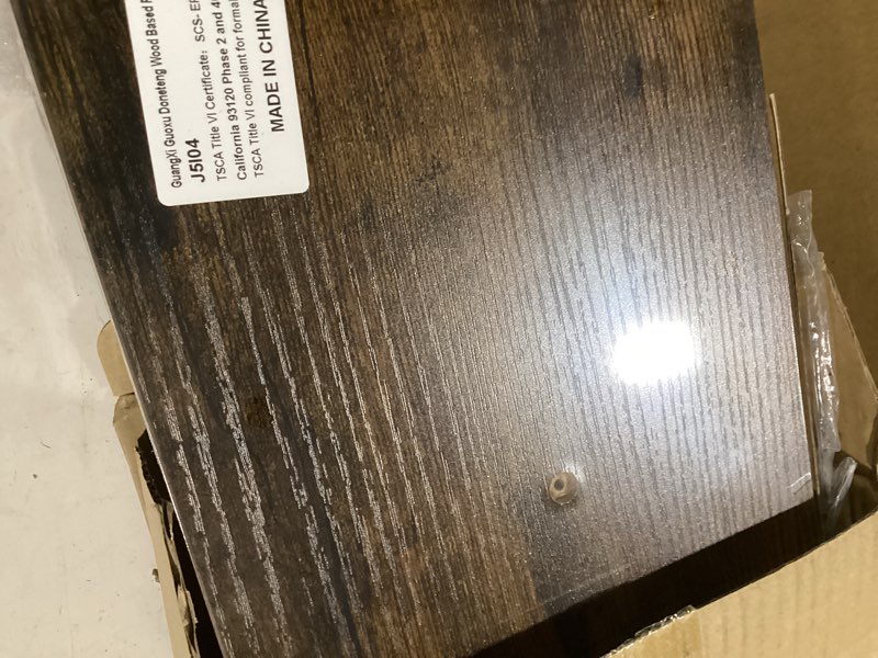 Condition photo showing Good Condition for BAYKA Floating Shelves, 22.5 inches Rustic Wood Wall Shelves for Bathroom?Bedroom, Living Room, Kitchen & Book, Hanging Display Decor Organization Shelf with 22 lbs Capacity (Rustic Brown) B. Rustic Brown - Americana Farmhouse Style 22.5inches
