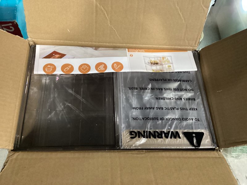 Condition photo showing Good Condition for 6 Pack Stackable Makeup Organizer, 4.4'' Tall Acrylic Bathroom Makeup Organizer and Storage Drawer with Pull-out Handle, Clear Plastic Storage Bins for Vanity,Pantry,Desk,Undersink,Kitchen 6pack Small