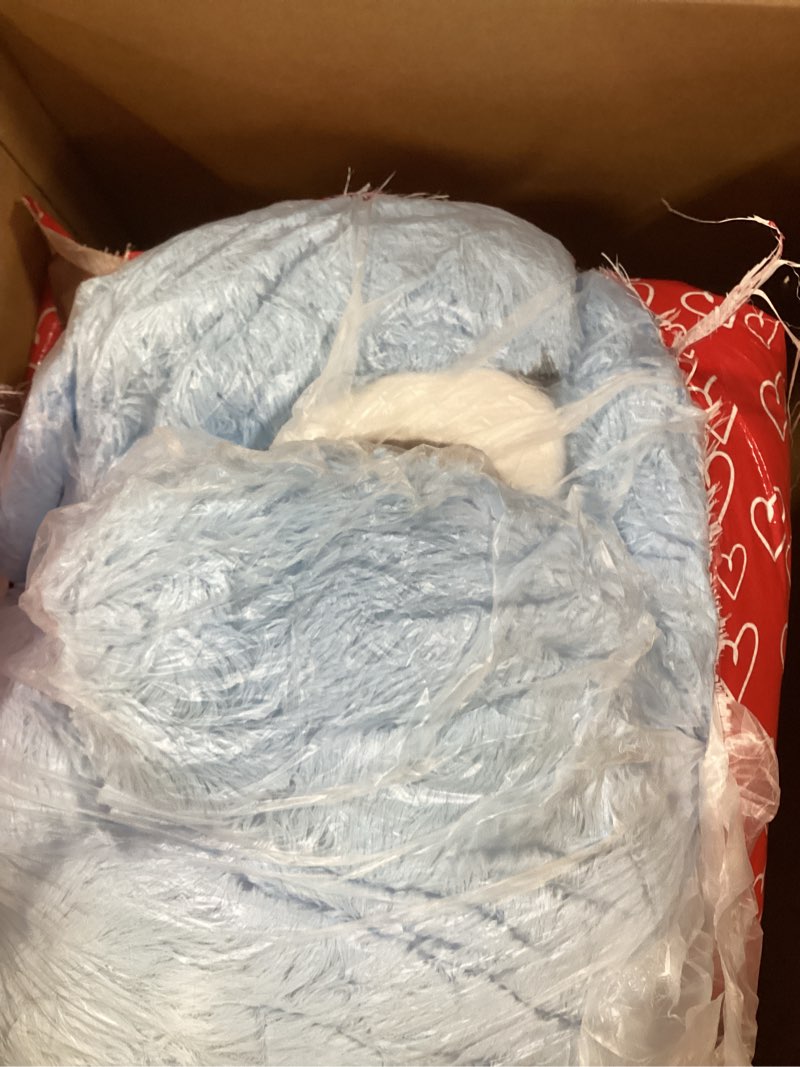Condition photo showing As Is for MaoGoLan Large Blue Teddy Bear Jumbo Bear 55 inch Oversize Huge Stuffed Animal for Boys and Girls Blue 55 inches