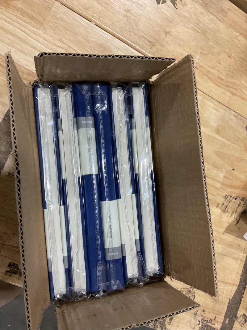 Condition photo showing New/Like New for comix 6 pack lined journal notebooks for work, 240 pages, 5.5"x8.3", navy blue, hardcover, a5 medium college ruled, journaling notebooks for notes-taking, fits for office school home navy blue 6 pack