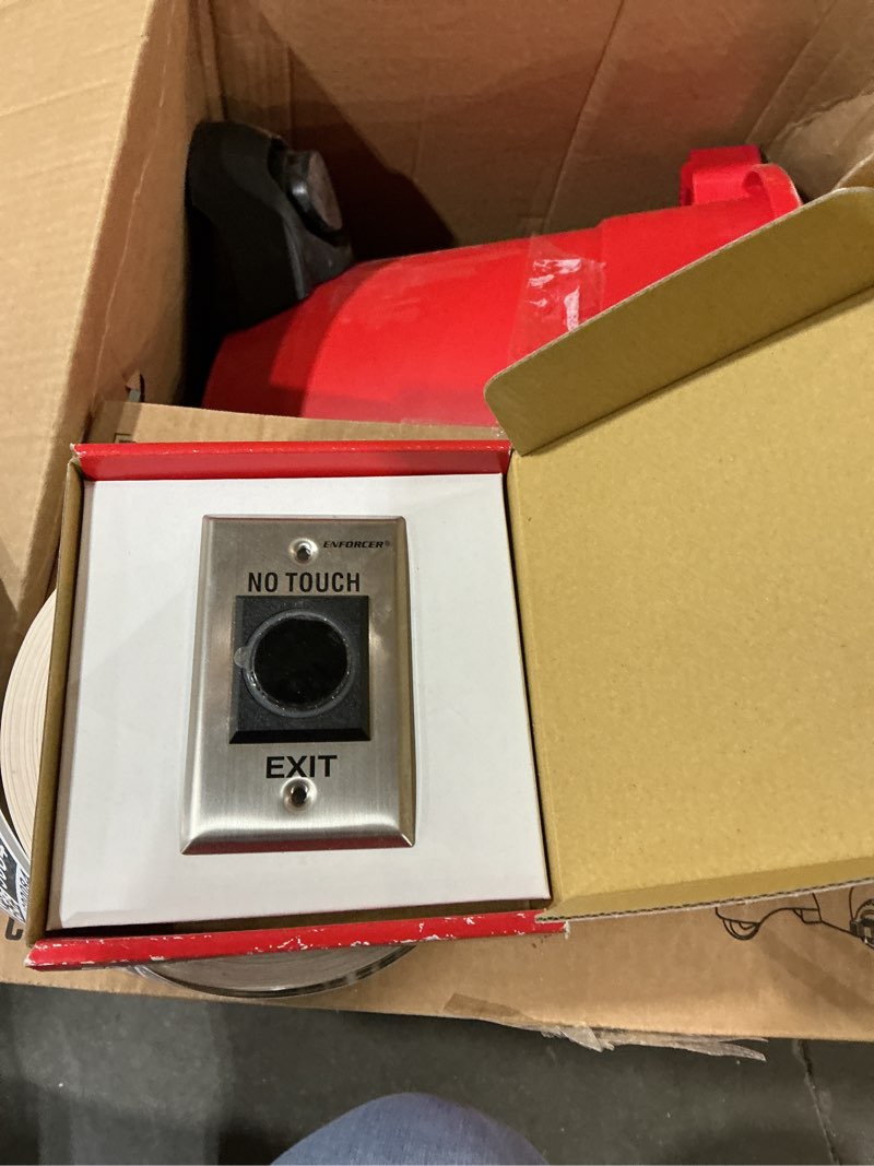 Seco-Larm SD-927PKC-NEQ Enforcer Wave-To-Open Sensor, No-Touch, 12-24 VAC/VDC, Stainless Steel Single-gang Plate, LED Illuminated Sensor Area