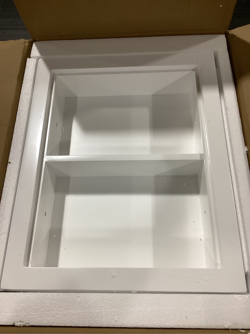 Solid Wood 14 X 18 Recessed Medicine Cabinet,2-Tier, Medicine Cabinet Organizer,Wall Niche, Bathroom