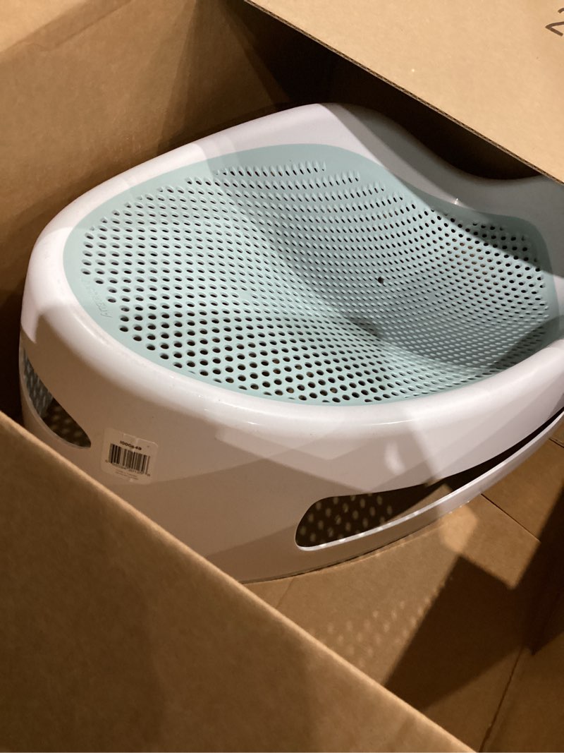 Condition photo showing As Is for Angelcare Baby Bath Support (Aqua) | Ideal for Babies Less Than 6 Months Old Bath Support Blue