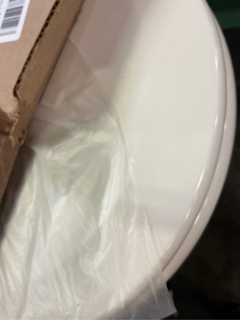 Condition photo showing Good Condition for bemis 500ec durable wood toilet seat with easy clean hinges, made in usa, round, biscuit