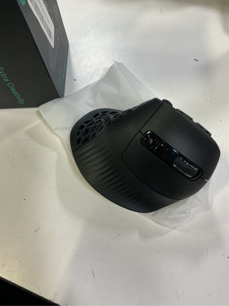 Condition photo showing New/Like New for solakaka e9 vertical mmo gaming mouse,24800 dpi,tri-mode ergonomic wireless mouse with 10 side buttons,rgb mouse for pc/mac black e9-black e9