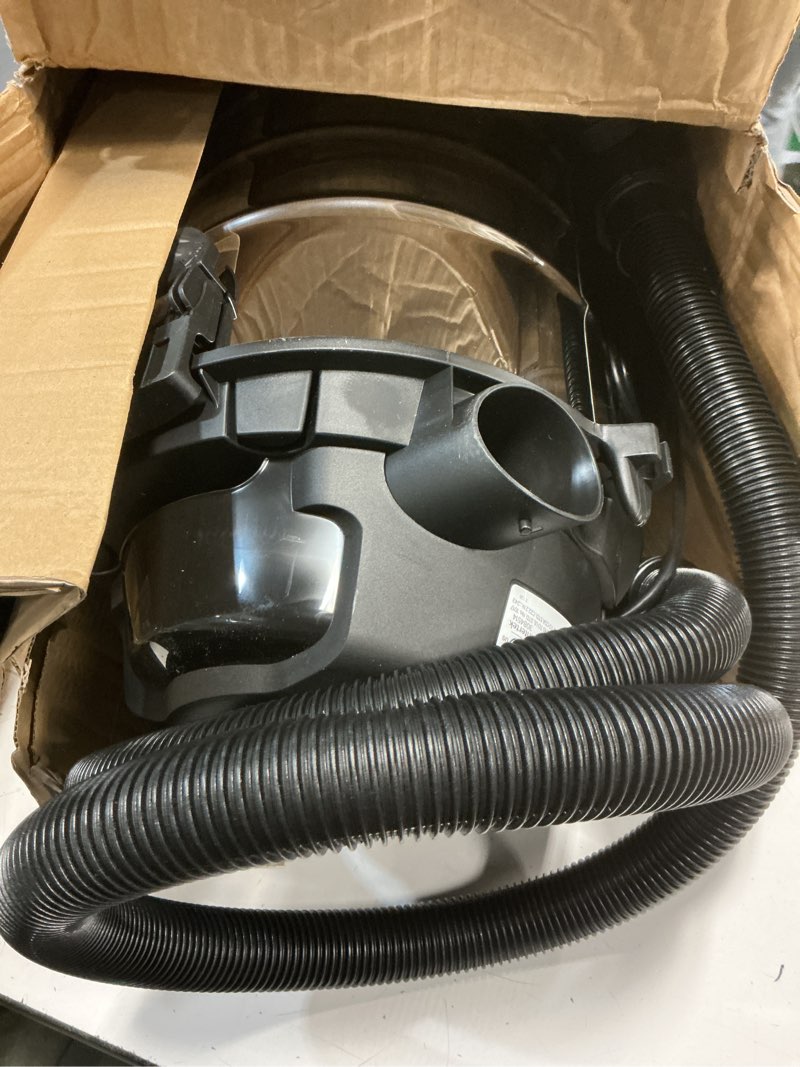 Condition photo showing Good Condition for amazon basics wet dry shop vacuum cleaner, 6 gallon, 3.5 hp stainless steel, with filter, grey/black 6 gallon shop, 3.5 hp