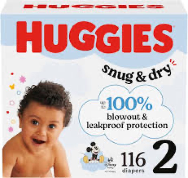 huggies snug&dry giga diaper sz3 104