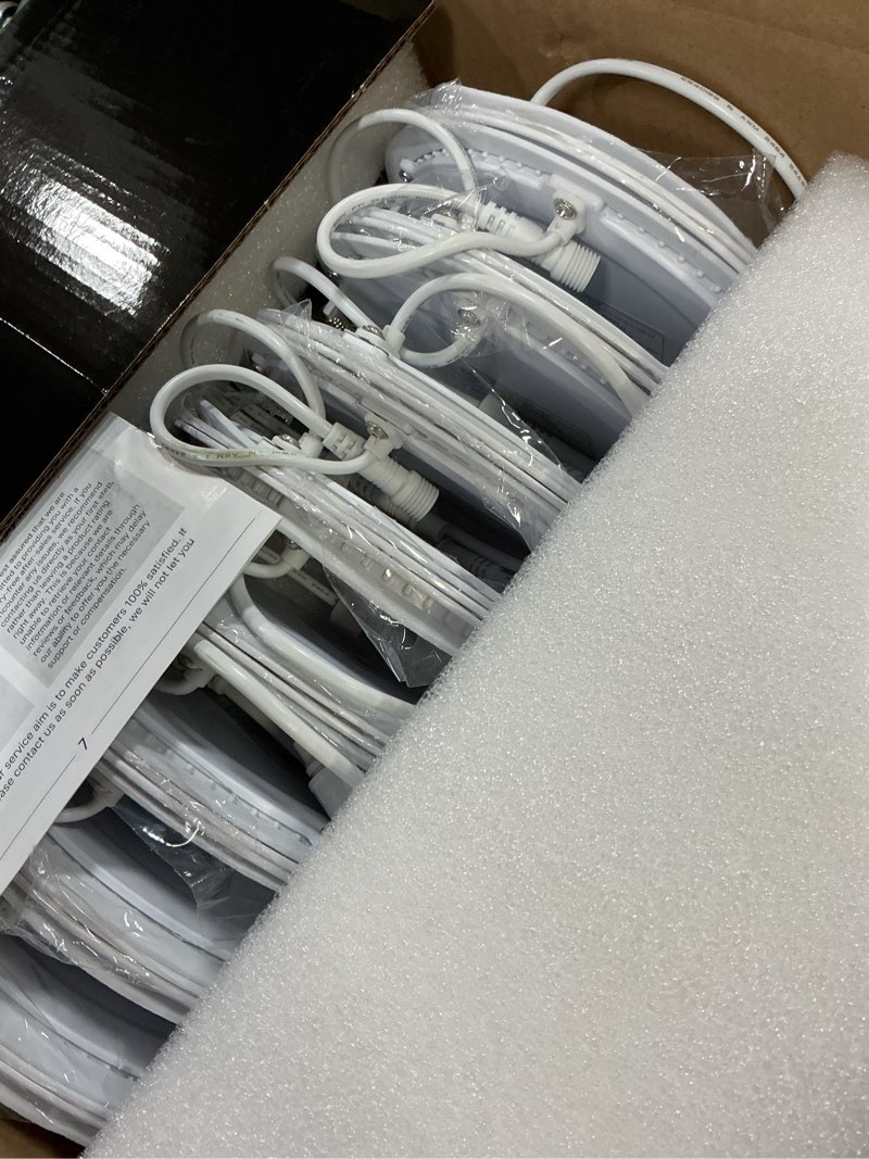 Condition photo showing Good Condition for ensenior 16 pack 6 inch led recessed ceiling light, dimmable, 6000k clear white, 1050lm 12w 120v, high brightness canless wafer downlight - etl&fcc&ic 6 inch 6000k - clear white