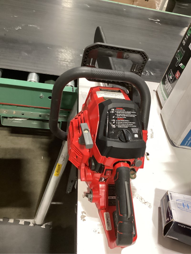 Condition photo showing As Is for customer reviews for echo 18 in. 41.6 cc 2-stroke gas rear handle chainsaw