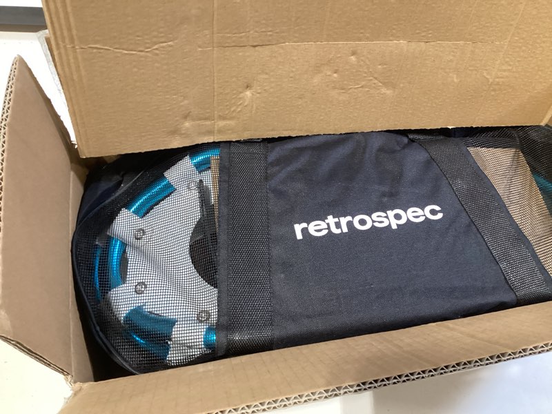 Condition photo showing New/Like New for retrospec drifter snowshoes for women & men - lightweight aluminum frame snow shoes with double ratchet binding system, heel lifts & carry bag for all terrain hiking & winter sports ice cap 21" snowshoes