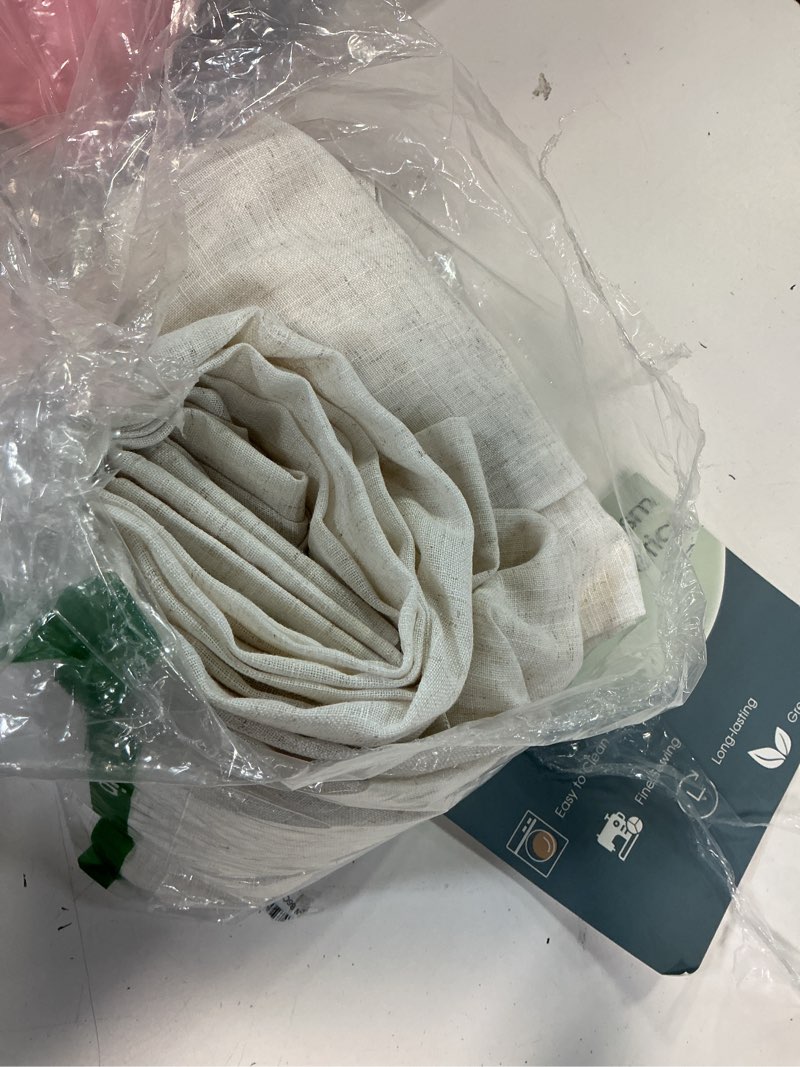 Condition photo showing Good Condition for natural linen curtains 84 inch length 2 panels for living room bedroom, light filtering sheer curtains 84 inches, neutral modern grommet semi sheer soft privacy drapes beige linen 52"w x 84"l (pack of 2)