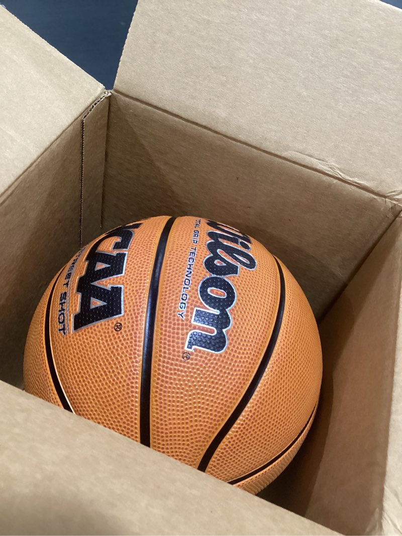 Condition photo showing As Is for Wilson NCAA Street Shot Basketball  Intermediate - 28.5