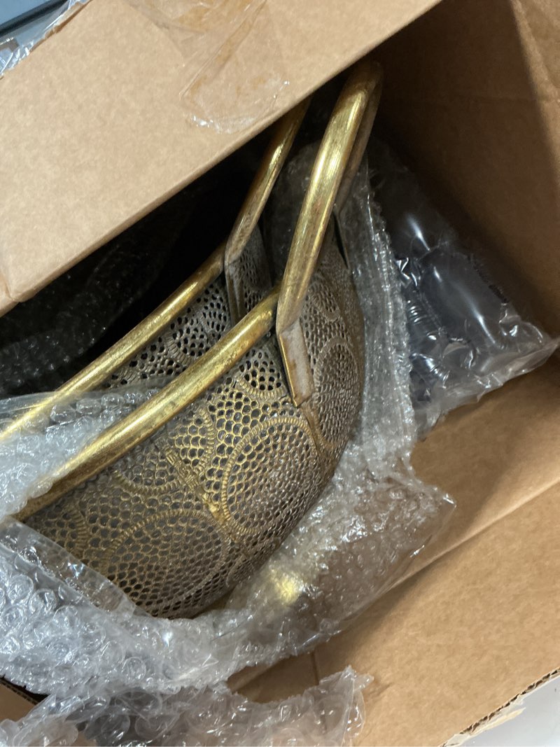 Condition photo showing Good Condition for deco 79 decorative bowl, s/2 21", 19" w, gold