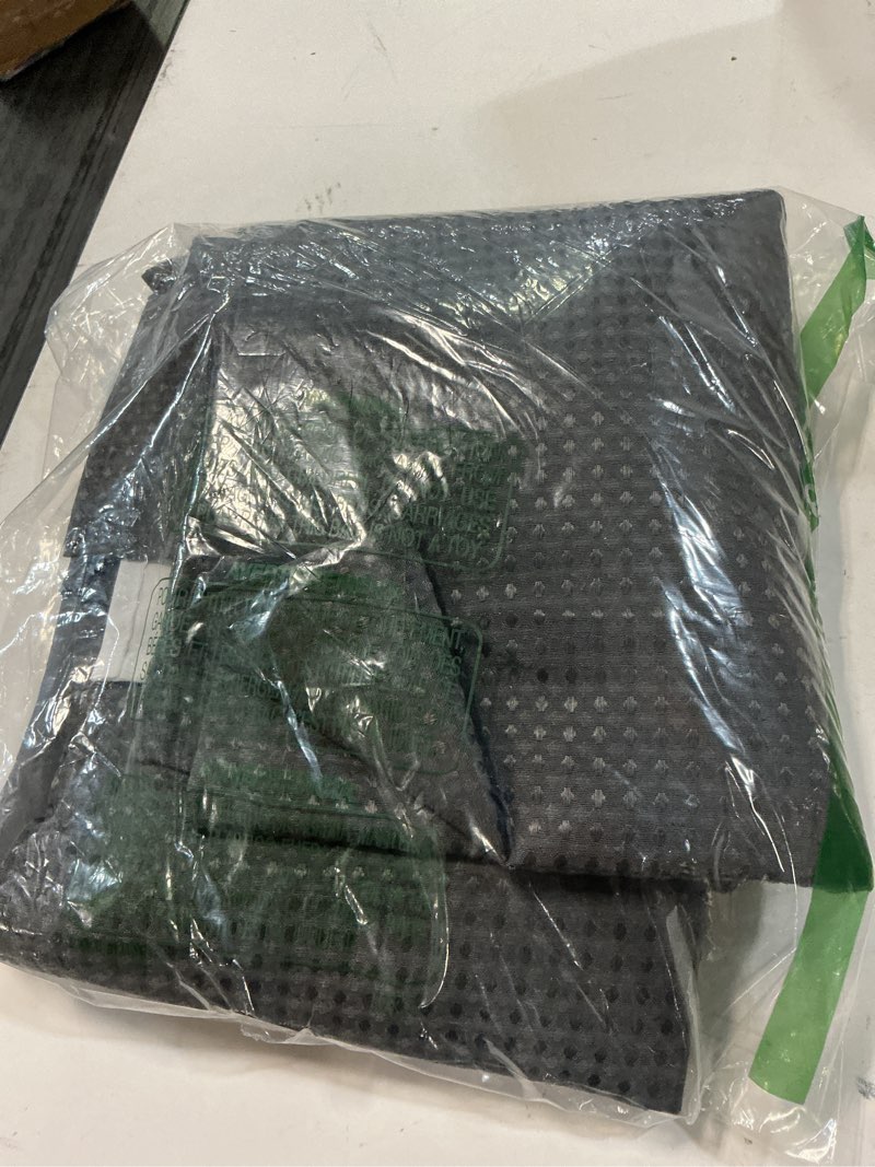 Condition photo showing New/Like New for eutxl charcoal grey long no hook shower curtain with snap in liner,230gsm waffle weave shower curtains for bathroom,71w x 86h charcoal grey 71"w x 86"l (pack of 1)