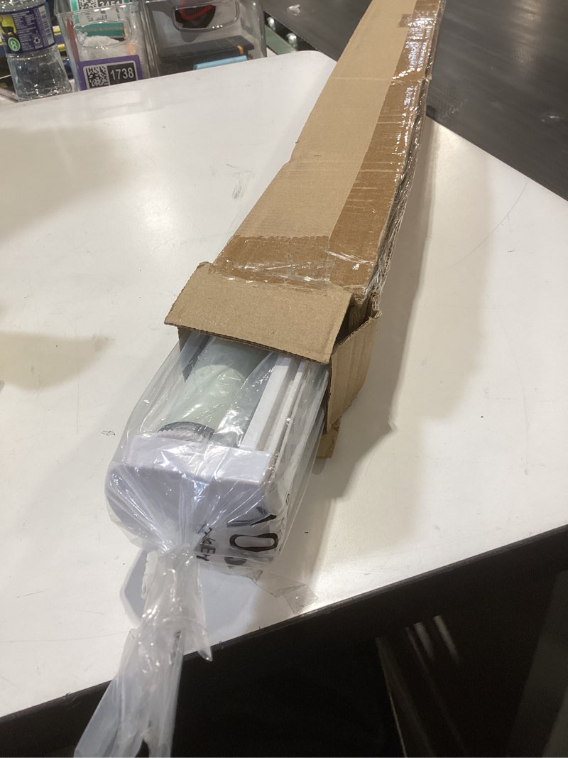 Condition photo showing New/Like New for lazblinds no tools no drill cordless roller shades, 100% blackout roller blinds for windows, thermal insulated uv protection waterproof roll up window blinds and shades, 27'' w x 72'' h, cream cream 27'' w x 72'' h