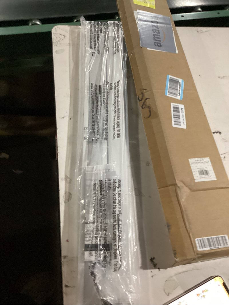 Condition photo showing As Is for blindsavenue cordless pleated window shades, easy install, no drill no tools, fawn, light filtering blinds, size 19" w x 64" h fawn 19"w x 64"h