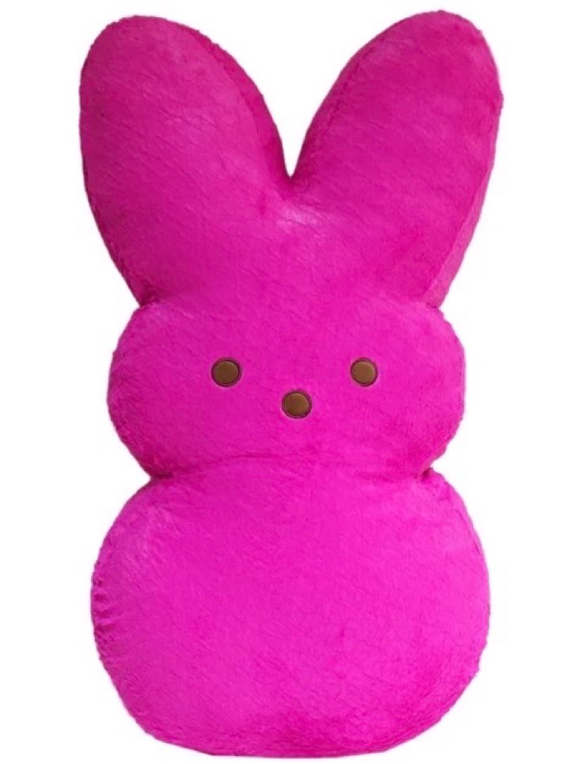 36" Jumbo Plush Peep -PINK- Extra Soft & Adorable Stuffed Animal for Easter