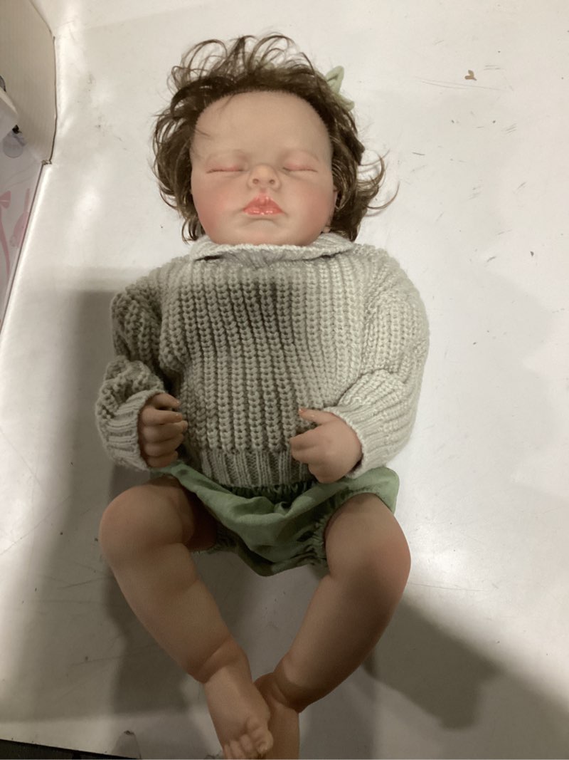Condition photo showing New/Like New for BABESIDE Full Body Silicone Reborn Baby Dolls - 12 Inch (Weight 3 lb) Weighted Full Silicone Realistic-Newborn Baby Doll Real Life Baby Dolls with Complete Accessories & Gift Box