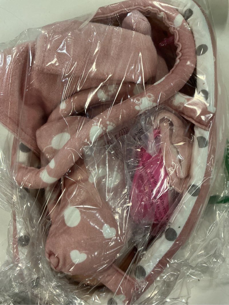 Condition photo showing Good Condition for golray 12" soft baby doll set with accessories bassinet carrier, 13 pcs first toddlers realistic baby doll crib with pillow/ clothes/ feeding kit, pretend play toy birthday gift for girls ages 3 4 5 6