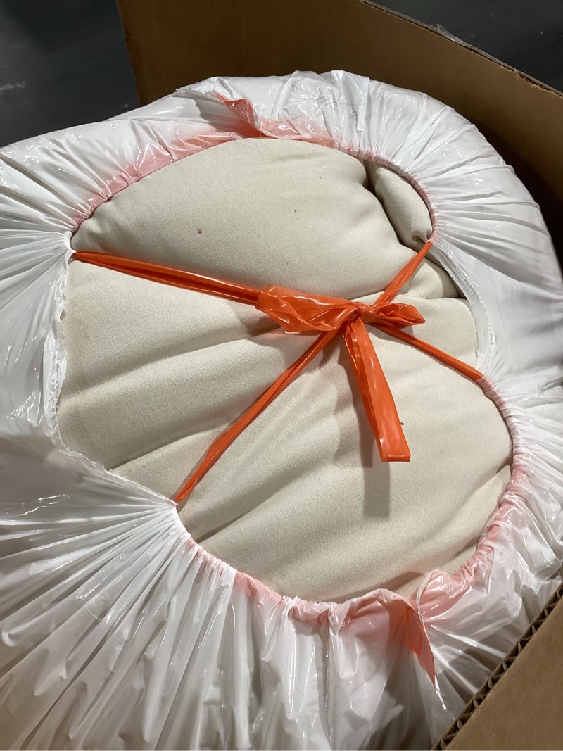 Condition photo showing Good Condition for andency oversized super king plus comforter set 128x120 beige, extra large king size comforter oversize boho cream soft warm neutral bedding comforter sets, 3 pieces aesthetic chevron textured bedding 01 - beige super king plus (128"x120")
