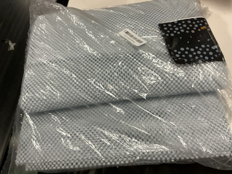 Condition photo showing Good Condition for veken 6x9 ft rug pad gripper for hardwood floors, non slip grey blue rug pads for area rugs, thick rug grippers for tile floors, under carpet anti skid mat, keep your rugs safe and in place grey blue 6' x 9' (rectangular)