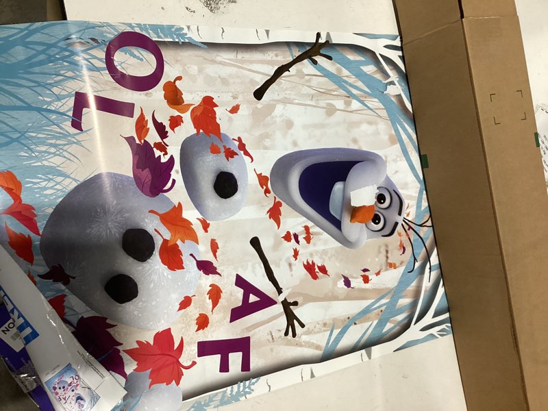 Condition photo showing As Is for trends international disney pixar frozen 2 - olaf wall poster, 22.375" x 34", unframed version