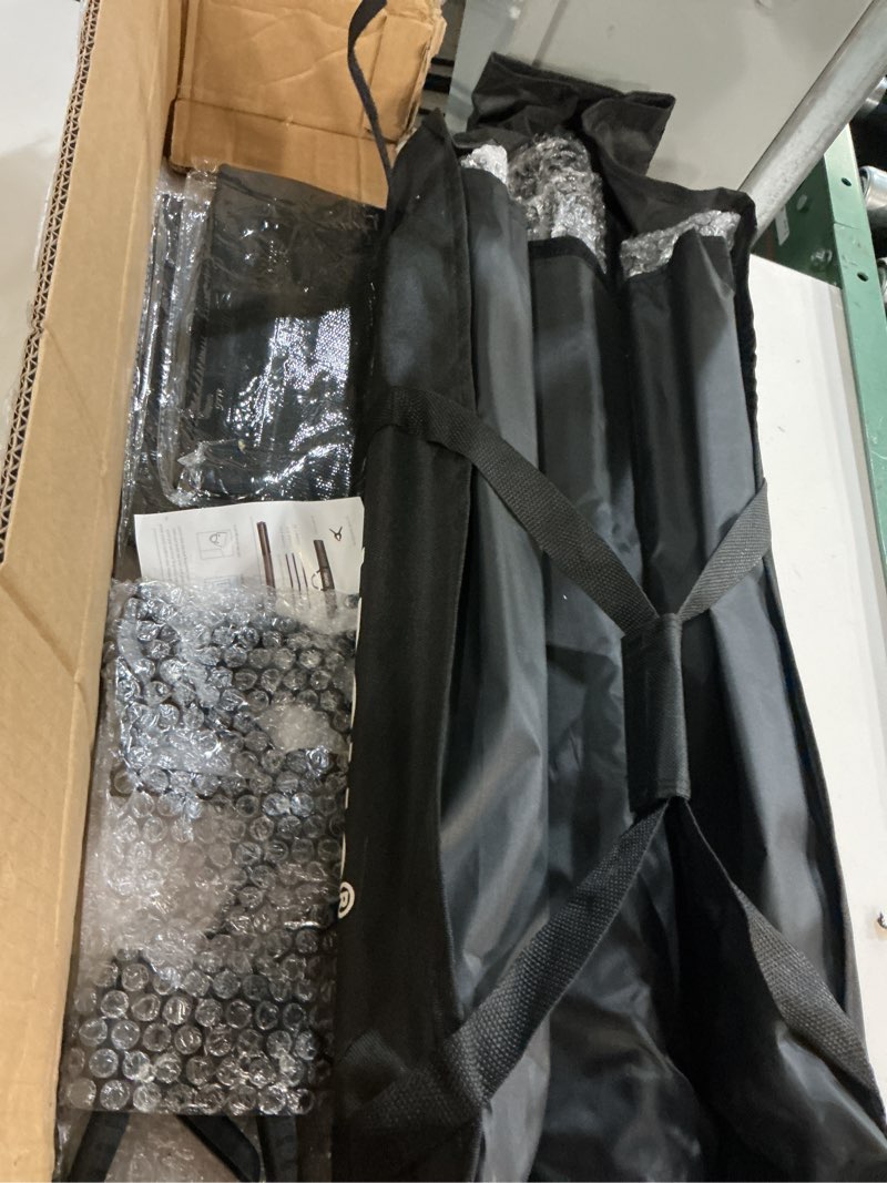 Condition photo showing Good Condition for photo video studio 10x7ft (wxh) adjustable background stand backdrop support system kit with carry bag black