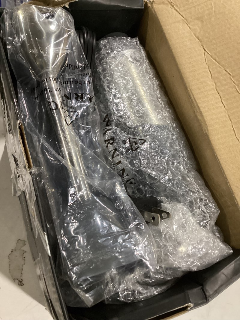 Condition photo showing New/Like New for Mueller Multistick 5-in-1 Immersion Blender Handheld,12 Speed Hand Mixer-Turbo Boost,Heaviest Duty Copper Motor,Titanium reinforced Blades Hand Blender,Milk Frother Wand,Whisk,Beaker,Chopper,Grey