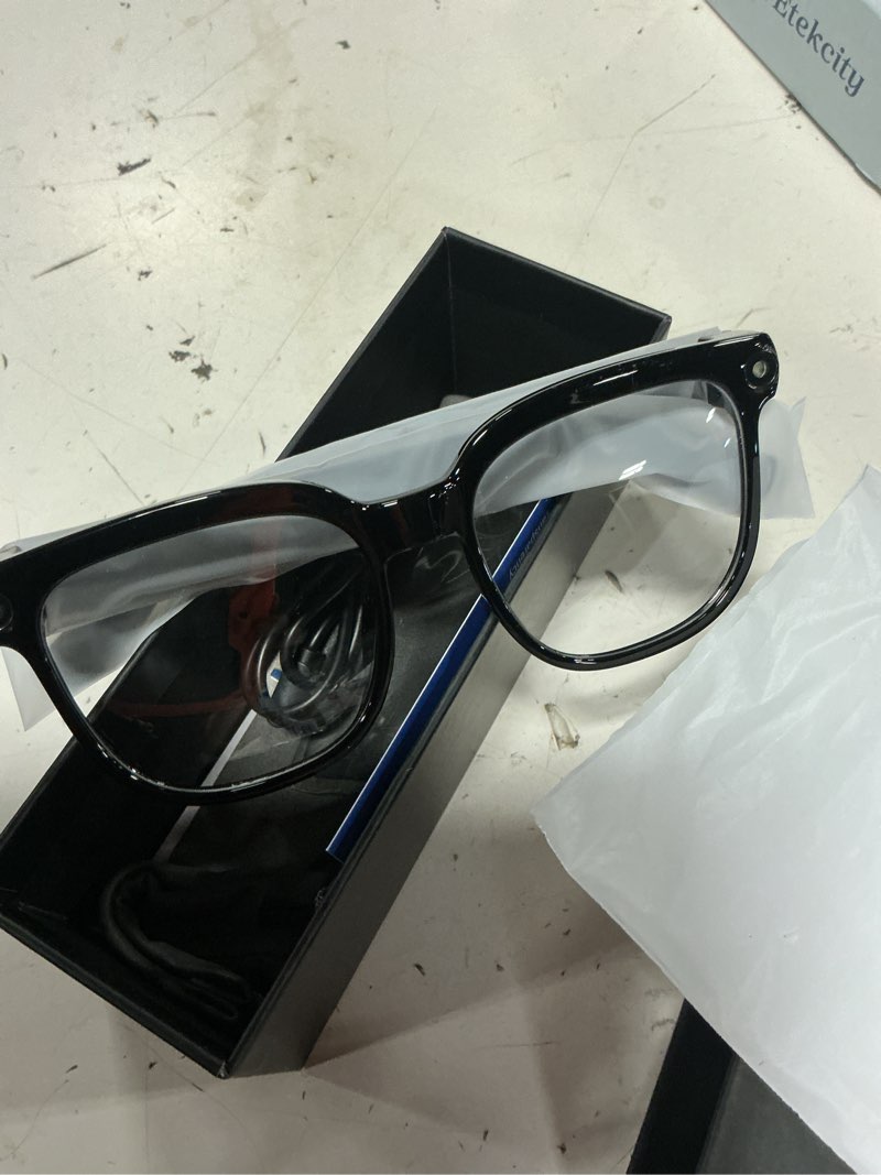 Condition photo showing Good Condition for ai smart glasses with camera,8mp camera glasses,1080p anti-shake video recording, real time translation,ai voice assistant,object recognition,bluetooth sunglasses for men women(transparent lenses)