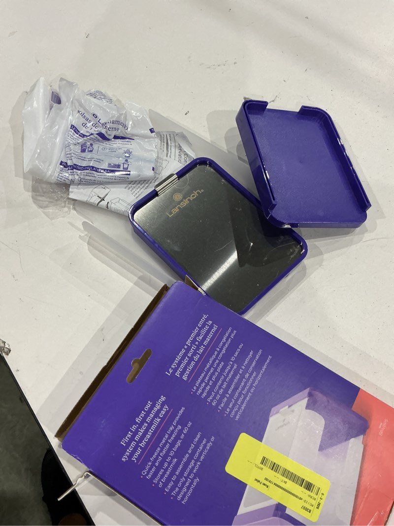 Condition photo showing As Is for lansinoh breast milk bags storage container