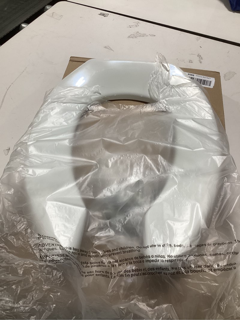 Condition photo showing As Is for BEMIS 1955CT Commercial Open Front Plastic Toilet Seat, Heavy Duty Industrial Seat without Lid, Secure Installation for Long Lasting Use, Made in USA, Elongated, White Elongated White
