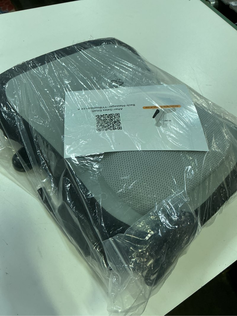 Condition photo showing New/Like New for shiatsu back and neck massager for pain relief deep tissue, up and down rolling back massager with heat, 3d kneading massage for office home car, birthday gifts for women men mom dad gray