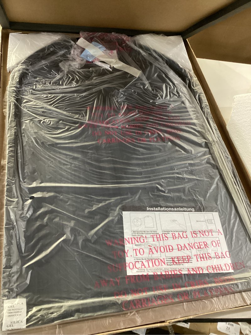 Giftgarden Black Arched Mirror 20x30 Inch, Arch Bathroom Mirror Wall Mounted with Aluminum Frame for