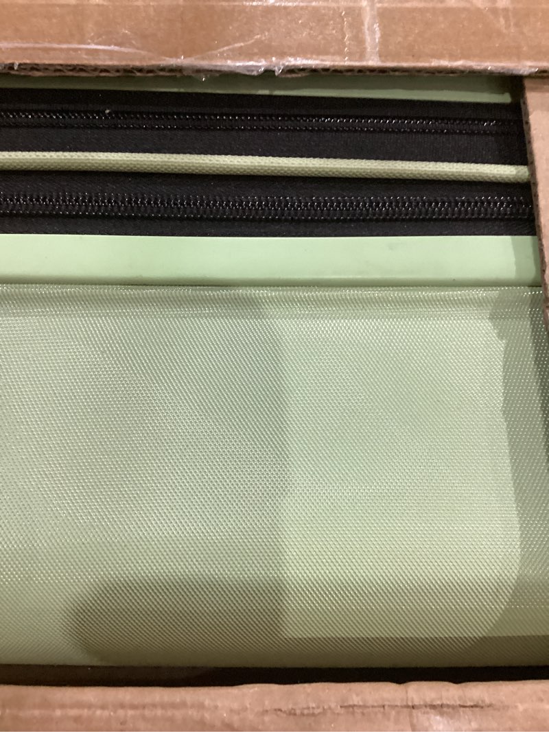 Condition photo showing Good Condition for wirehot 5-piece lightweight luggage with backpack sets, abs+pc hard shell suitcase with tsa lock & ykk zipper (avocado green, 20in/24in/28in/bp/tb) 20in/24in/28in (5-piece with backpack set) avocado green