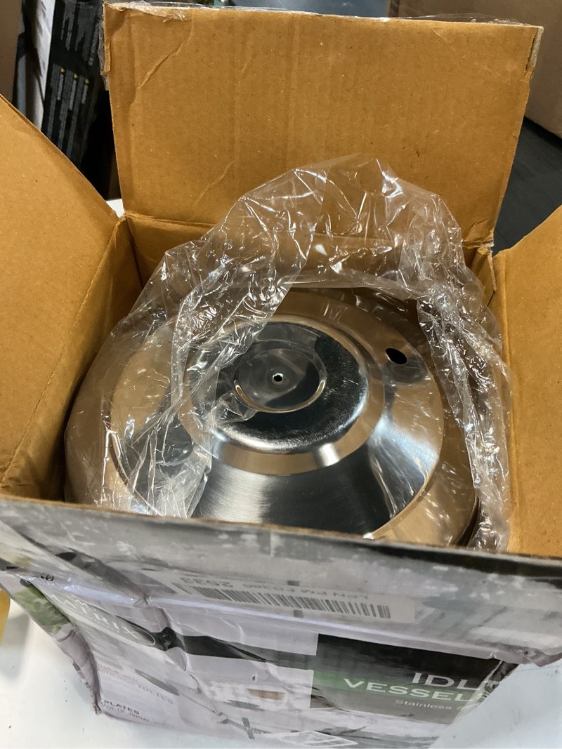 Condition photo showing As Is for radhe export store stainless steel idli maker with 6 plates 24 idlis capacity round shape induction and standard compatible silver dishwasher safe