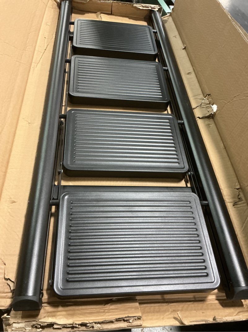 Condition photo showing Good Condition for Step Ladder 4 Step Folding, Sturdy 330 Lbs Small Step Stool for Adults, Closet Step Stool Ladder with Anti-Slip Wide Pedals, Portable Folding Ladder for Home Kitchen Office 4 step ladder Black