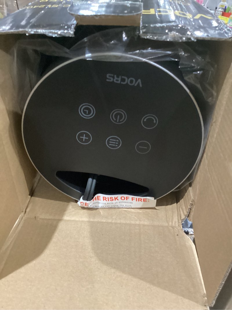 Condition photo showing As Is for Space Heater for Indoor Use with Remote - 70° Oscillating Tower Electric Heater, 24 Inchs, 12H Timer, 1500W Quiet PTC Ceramic Heating with Thermostat, Fast Safety Heat for Office, Home, Bedroom